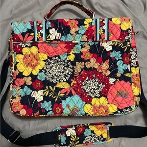Floral Quilted Vera Bradley Laptop Bag